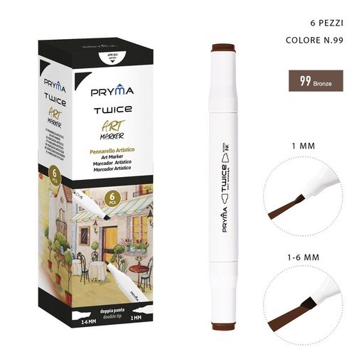 [0214605] Ratolador de Doble Punta 2-5/3mm Col. 99 - Marcador