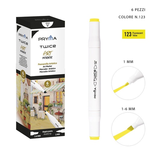 [0214612] Ratolador de Doble Punta 2-5/3mm Col. 123 - Marcador