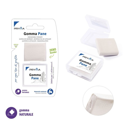 [0214540] Goma de borrar blanca con caja para corrección de escritura