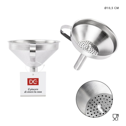 [0216602] Embudo de acero 10.5x10.2 cm - Utensilios de cocina