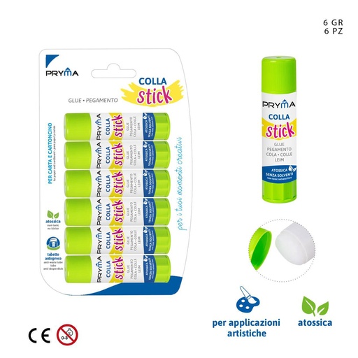 [0215214] Pegamento en barra 6 g 6 piezas - Material de manualidades