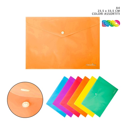 [0216725] Carpeta botón A4 23.5x33.5cm - Material de oficina y papelería