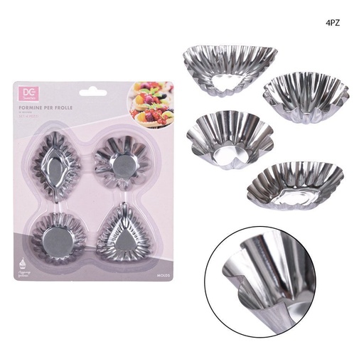 [0218105] Molde de aluminio 4 piezas - Utensilios de repostería