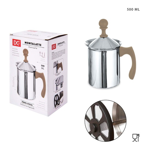 [0216177] Espumador de leche manual 500 ml - Accesorios de cocina