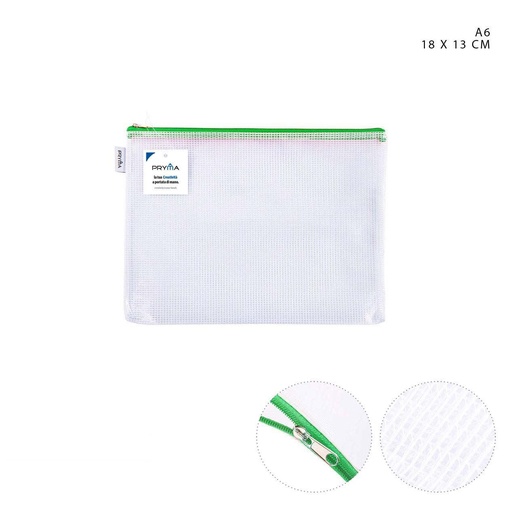 [0216675]  Porta documentos transparente A6 18x13 cm - Artículos de archivo