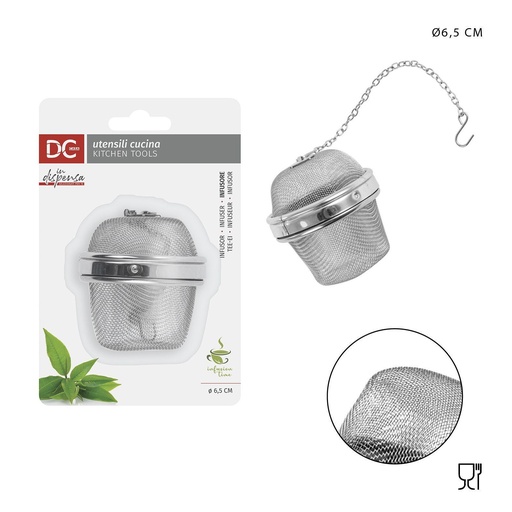 [0217601] Infusor de té de acero 6.5 x 7 cm - Utensilios de cocina
