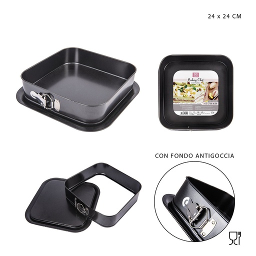 [0217646] Molde de tarta desmontable 24x7.5 cm - Utensilios para hornear