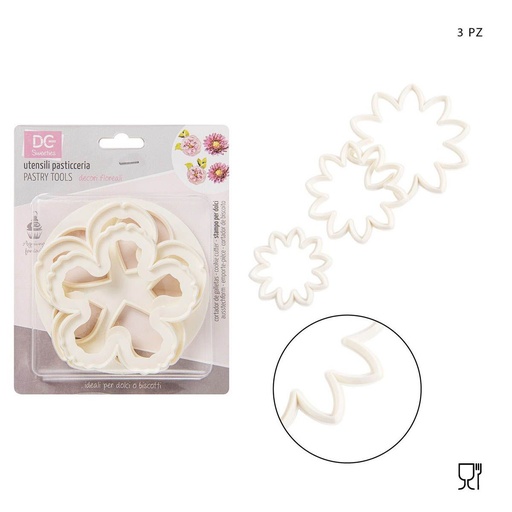 [0217695] Molde de flor 3 piezas - Utensilios de cocina