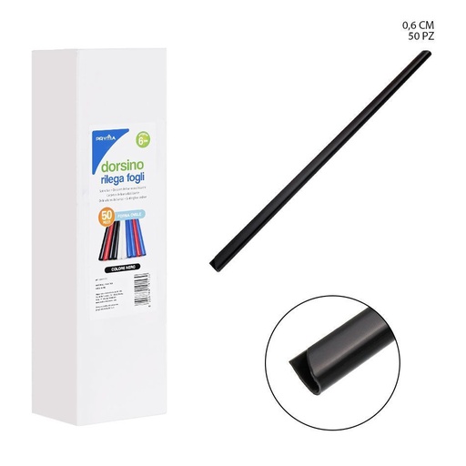 [0217979] Varilla encuadernadora triangular de 6mm 50pz - Suministros de oficina y materiales