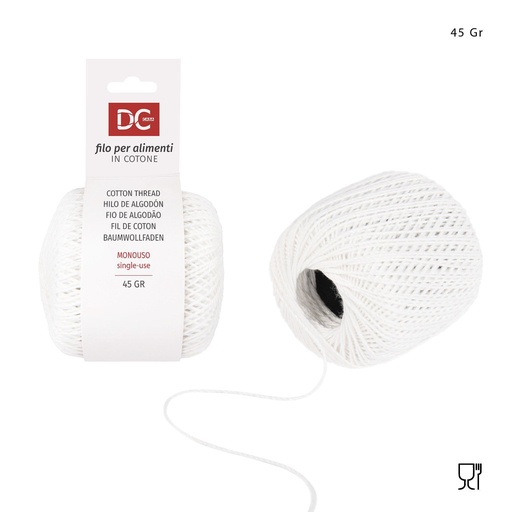 [0220180] Hilo de algodón para alimentos 45G blanco - Accesorios de cocina