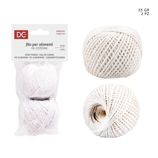 [0220182] Hilo de algodón alimenticio blanco 35 g - 2 PZS