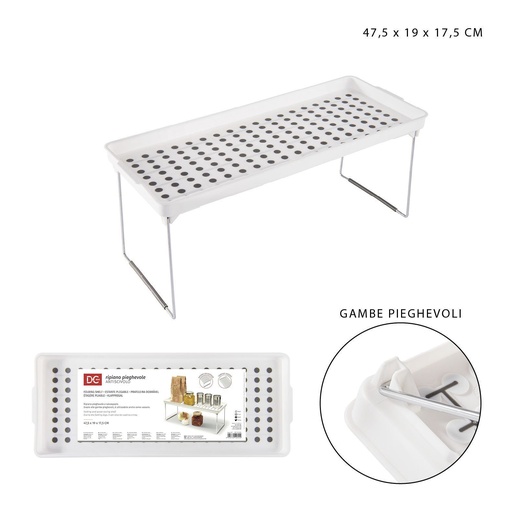 [0218352] Estante plegable antideslizante 47.5x19x17.5cm - Organización