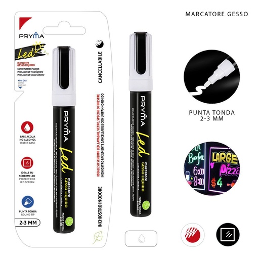 [0221329] Rotulador redondo de tiza líquida 2-3mm blanco - Utensilios de escritura
