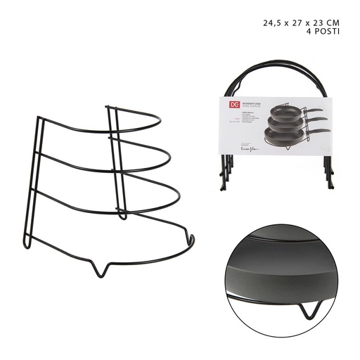 [0221917] SOPORTE OLLAS 4P 24.5x27x23cm - Accesorios de cocina