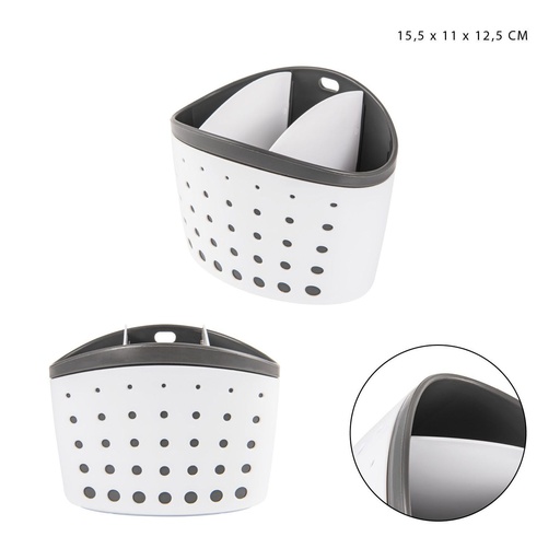 [0221639] Cesta para objetos de fregadero 15.5x11x12.5cm organizador de cocina