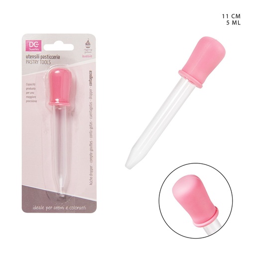 [0221106] Cuentagotas de silicona 11cm/5ml utensilio cocina