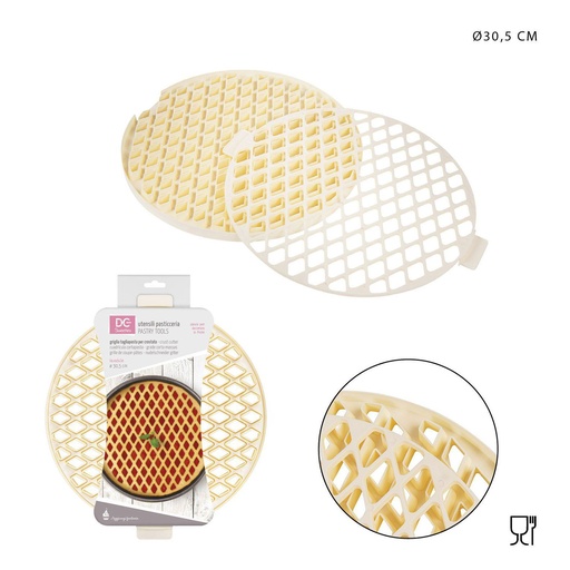 [0221327]  Molde para corte de pastel rombos D30.5CM - Accesorios para repostería