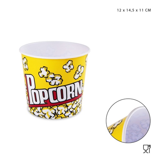 [0222149] Cesta de palomitas Pop Corn 12x14.5x11cm para cine en casa