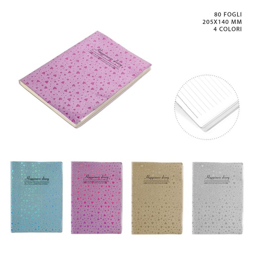 [0222284] Libreta tapa blanda 80 hojas 205x140mm para notas y bocetos