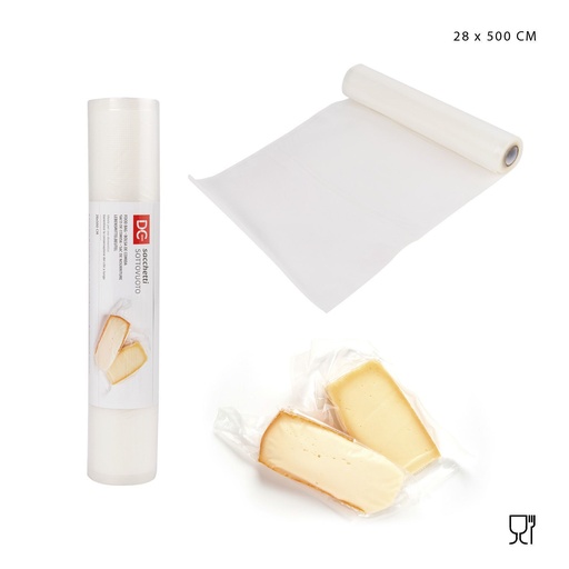 [0222866] Bolsas de vacío para alimentos 28x500 cm - Almacenamiento y conservación de alimentos