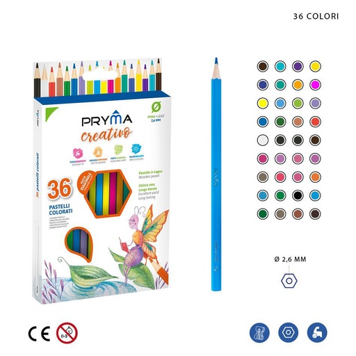 [0223330] Lápices de colores Creativo 36 piezas para dibujo