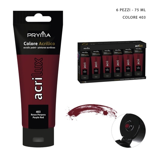 [0223532] Pintura acrílica 75ml N.403 rojo púrpura