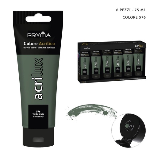 [0223535] Pintura acrílica 75ml N.576 verde gris