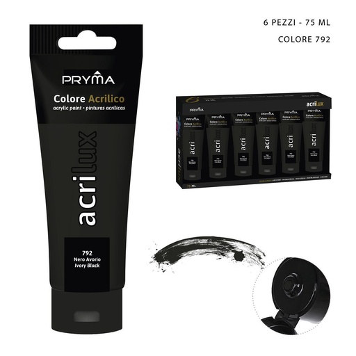 [0223539] Pintura acrílica 75ML N.792 negro marfil - Material de arte