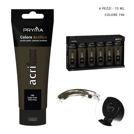 [0223540] Pintura acrílica 75ml N.796 gris cálido - Pinturas para manualidades