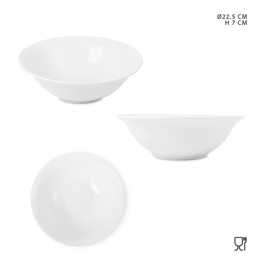 [0223569] Ensaladera porcelana 22.5cm para ensaladas