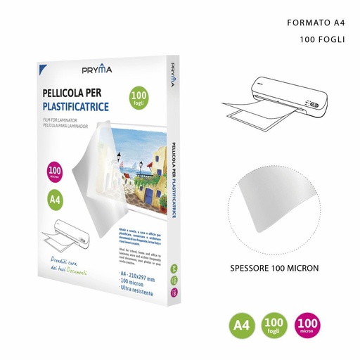 [0224405] Película de plastificar A4 100MIC 100FF - Material de oficina