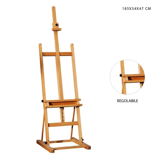 [0224483] Caballete regulable 185x54x47cm para pintura