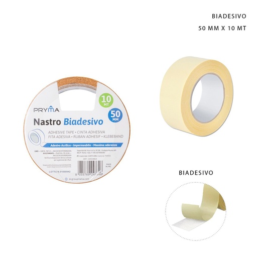 [0224587] Cinta adhesiva doble cara 50mmx10m - Material de oficina