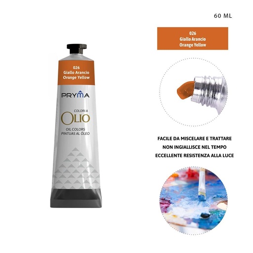 [0224623] Pintura al óleo 60ml N.026 naranja - Pinturas y arte