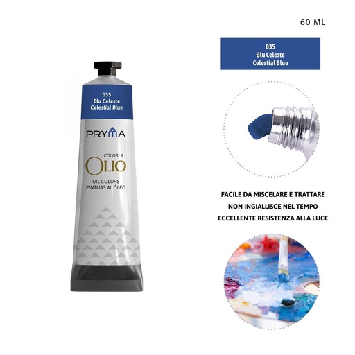 [0224634] Pintura al óleo 60ml n.035 color celeste para artistas