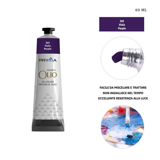 [0224637] Pintura al óleo 60ml N.365 púrpura - Pinturas y arte