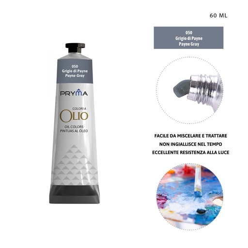 [0224644] Pintura al óleo 60ml N.050 azul grisáceo - Pinturas y arte