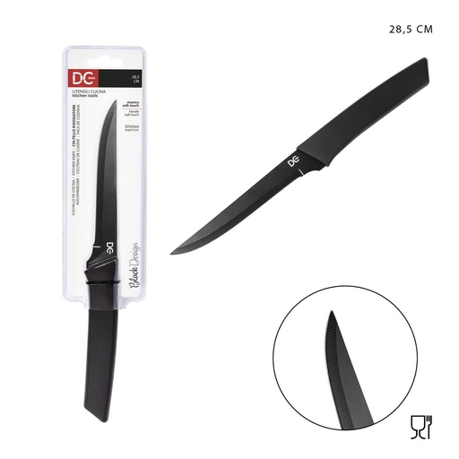 [0224934] Cuchillo de deshuesar negro de 28.5 cm - Utensilios de cocina
