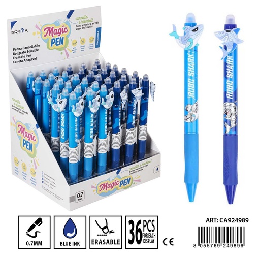 [0225409] Bolígrafo borrable 0.7 mm tiburón - Herramientas de escritura