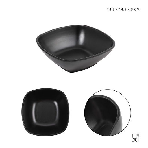 [0224509] Cuenco melamina cuadrado 14.5X14.5X5 cm - Utensilios de cocina