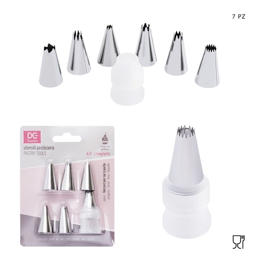 [0225666] Set de boquillas 7 pcs - Utensilios de repostería