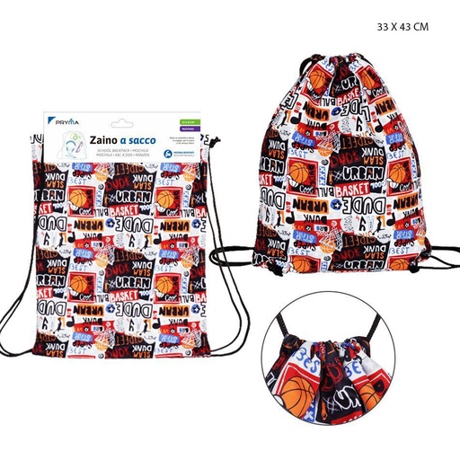 [0223344] Bolsa con cordón 33x43 cm - Mochila y estuche deportivo
