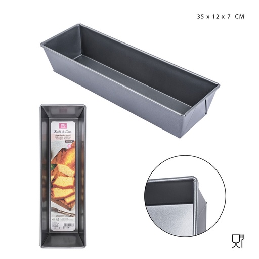 [0225897] Bandeja rectangular para hornear 35x12x7 cm - Utensilios de horneado