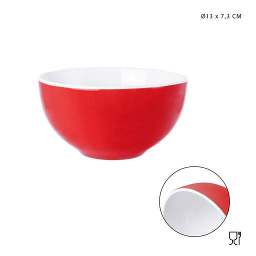 [0225919] Cerámica cuenco rojo - Accesorios de cocina