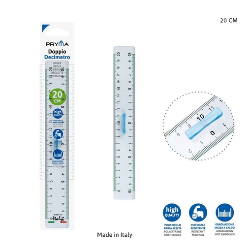 [0202397] Regla de 20cm - Herramienta de papelería