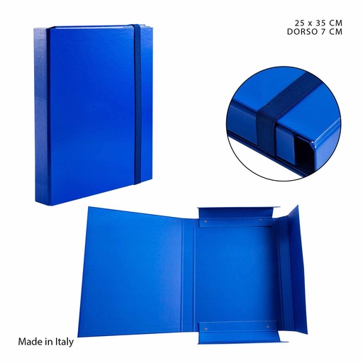 [0217394] Base plástica con goma plana D7 25x35 cm color azul - Material de oficina