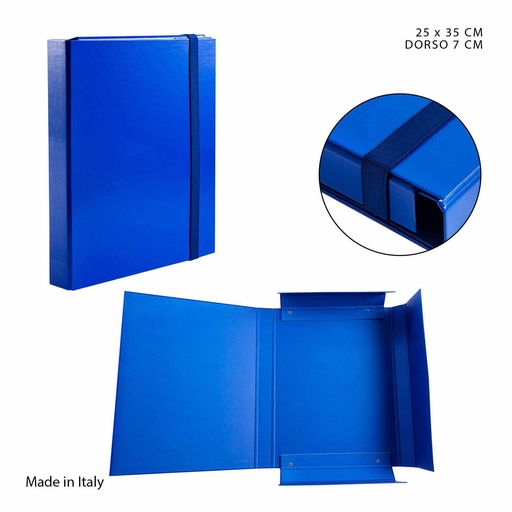 [0217394] Base plástica con goma plana D7 25x35 cm color azul - Material de oficina