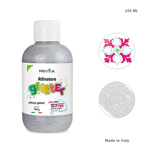 [0224549] Purpurina líquida plateada 250ml para manualidades y artes