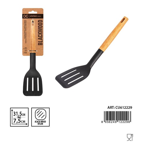 [0233214] Espátula perforada de acacia 31.5 x 7.5 cm - Utensilios de cocina