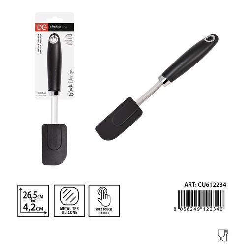 [0233219] Espátula negra de silicona - Utensilios de cocina
